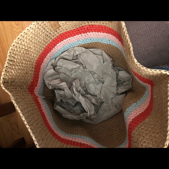 NWT Hearth and Hand Magnolia Market Tote Beach Bag - Picture 6 of 9